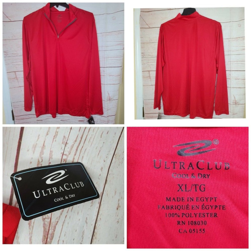 Ultra Club 1/4 Zip Long Sleeve Shirt